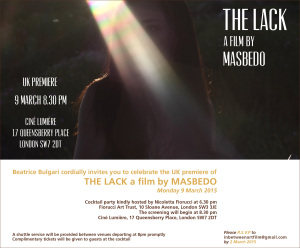 MASBEDO The Lack - UK Premiere 9.3.2015 (1)